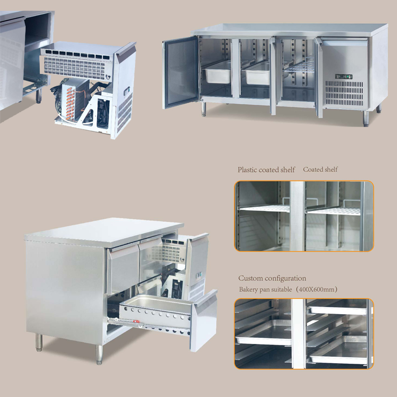 Ho600uoh304 Stainless Steel 304 1 Glass Doors Batch Kitchen Equipment Display Commerical/Home Appliance Blast Chest Upright/Vertical Refrigerator