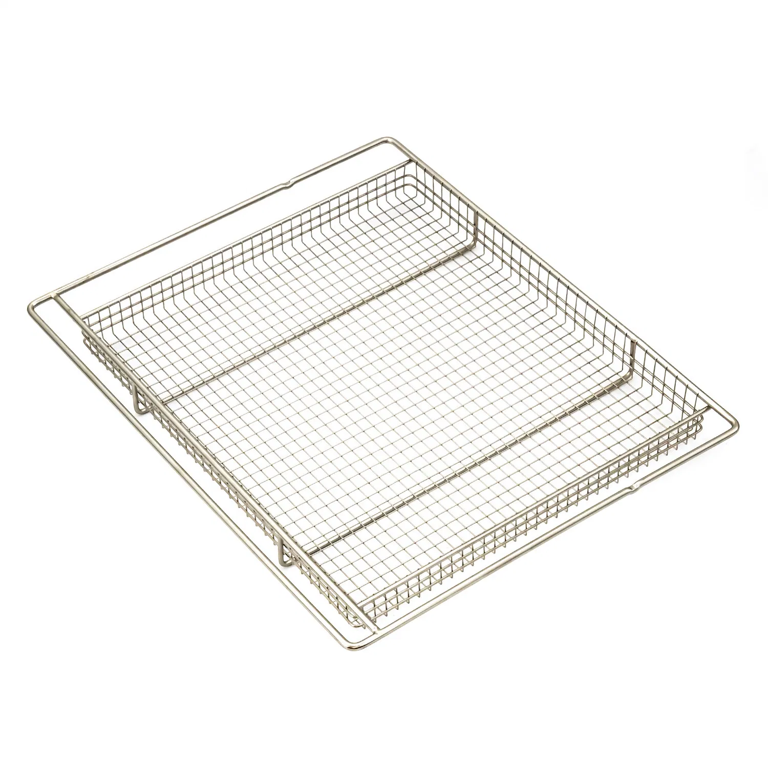 Manufacturer Stainless Steel Mini Square French Fry Serving Basket for Deep Fat Fryer French Fries Holder Oil Filter