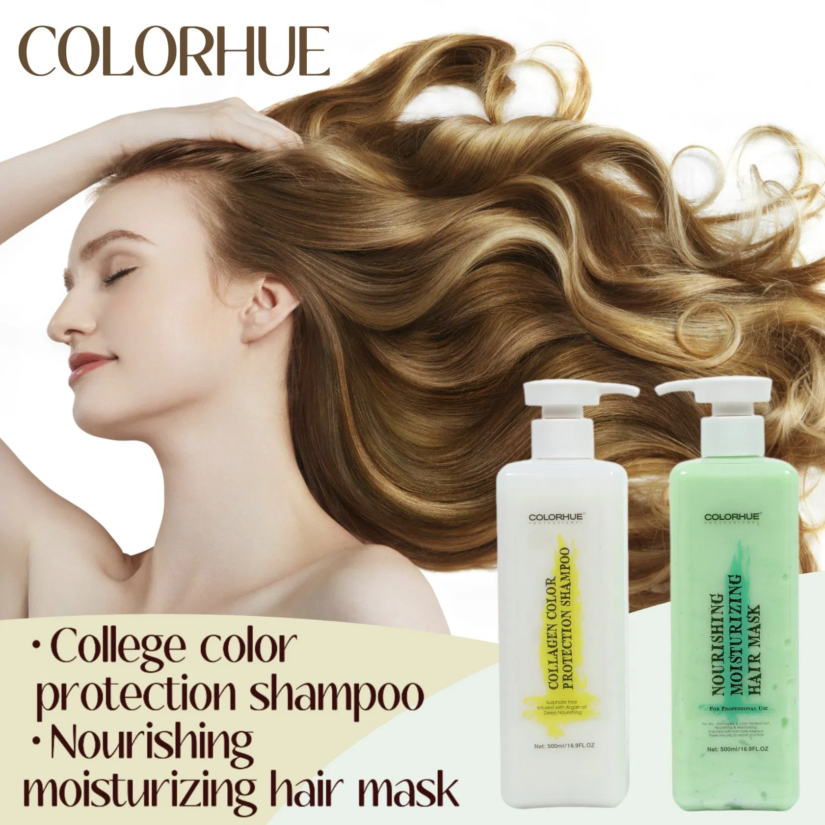 OEM Professional Extend Color Lotion Nourishing Color Protection Shampoo Softness Shine After Hair Dyeing
