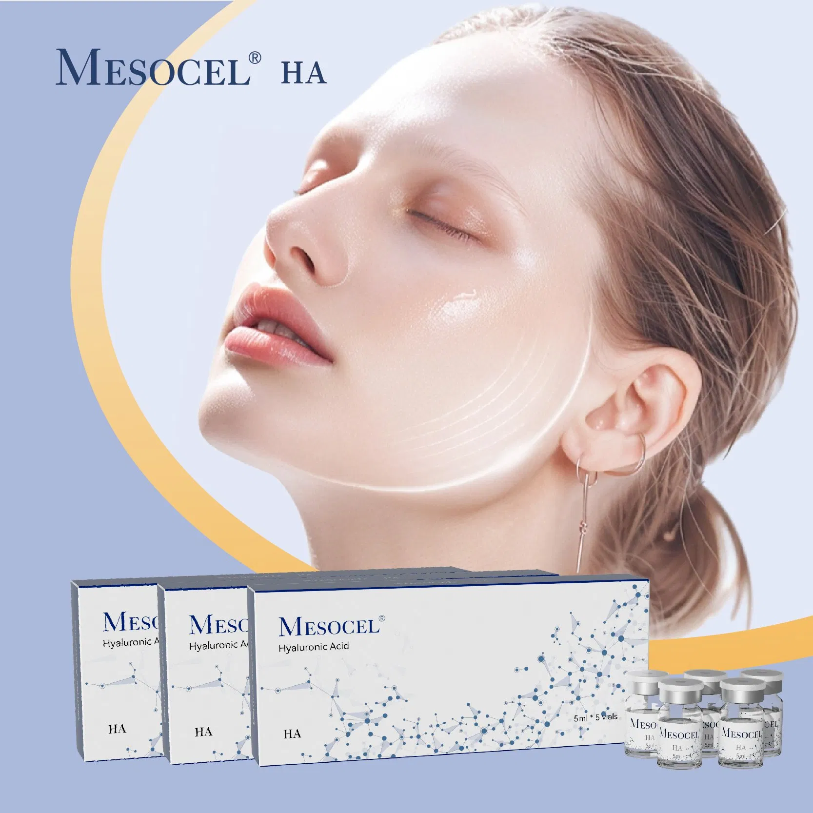 Pure Hyaluronic Acid 5ml Microneedling Serum Ha Moisturizing Skin Face Moisturizer for Skin Peeling