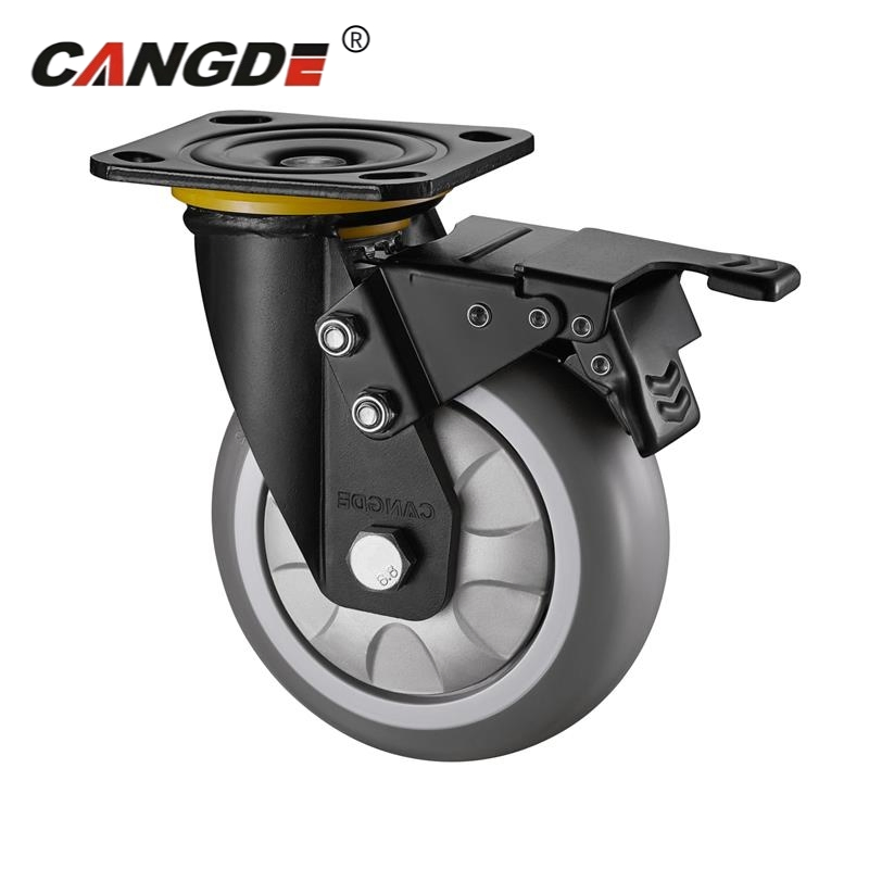4/5/6/8 Inches Heavy Duty Castors Industrial Trolley TPR/Rubber Wheel Casters Price