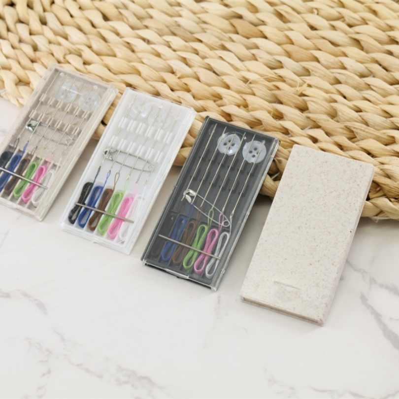 Portable Sewing Set Button Portable Sewing Box with Household Tools Kit Storage Box
