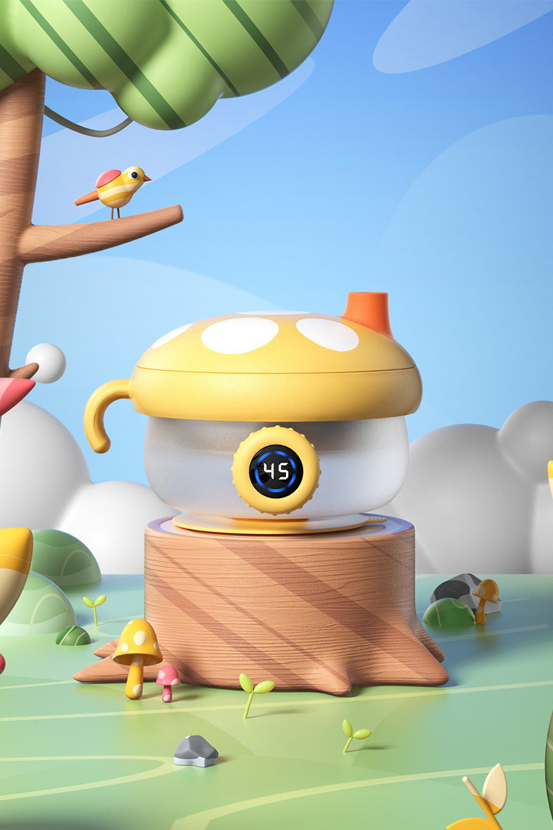 Adjustable Canopy for on-The-Go Convenience Insulated Bowl