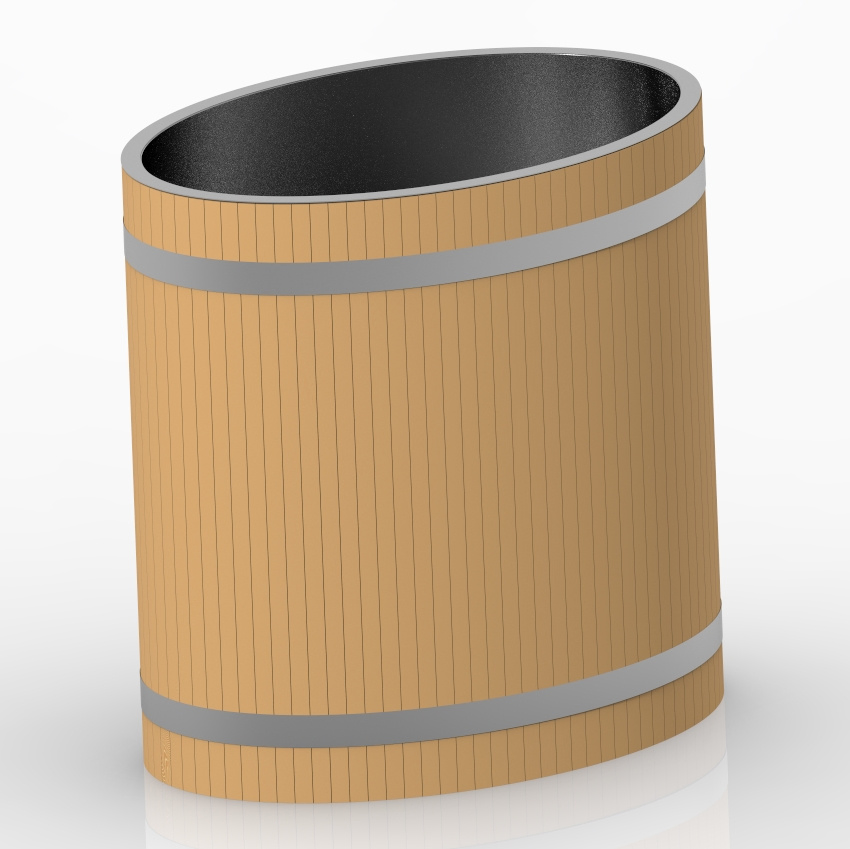 Luxurious Wooden Ice Bathtub for Relaxation and SPA Experience