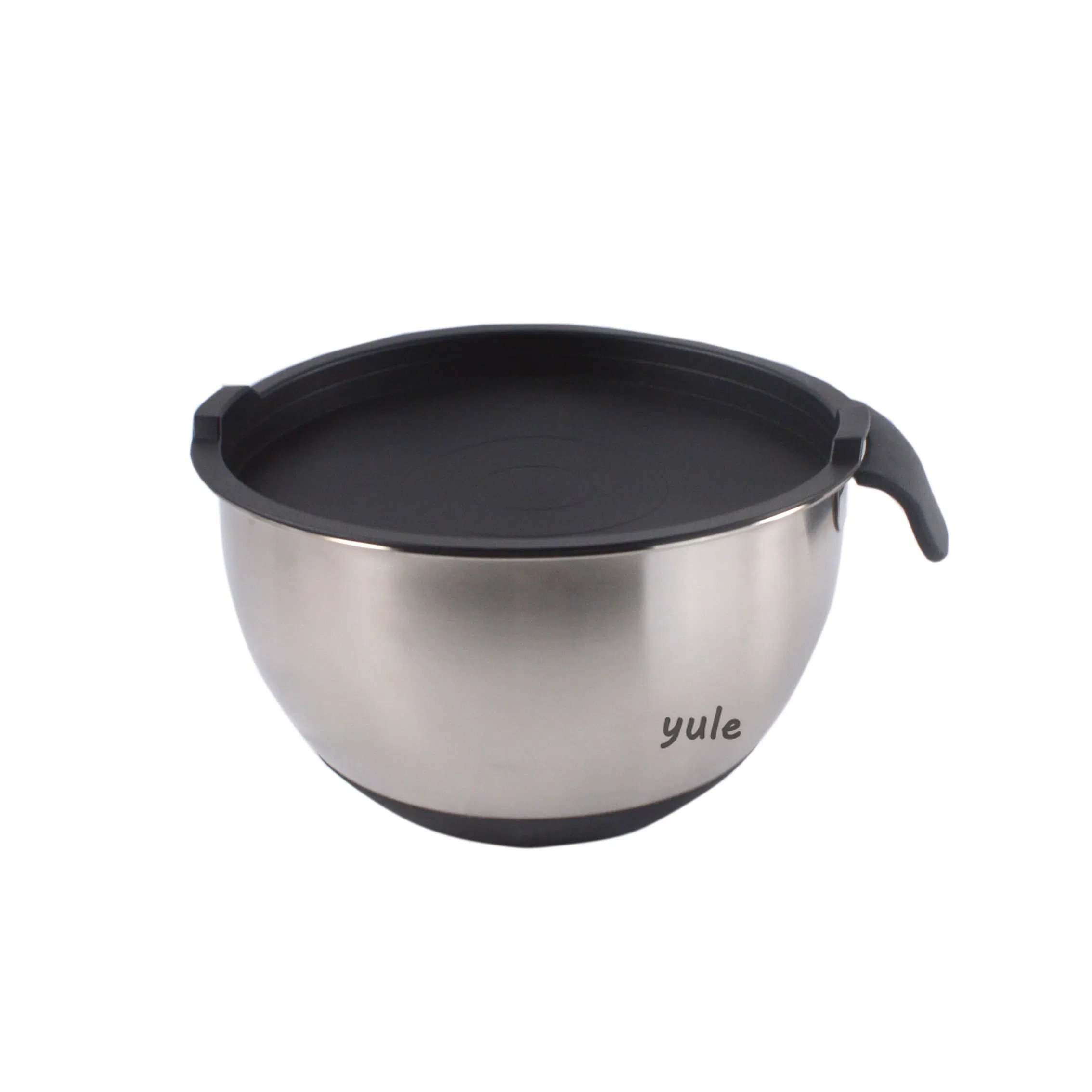 Black Color Short Handle Stainless Steel Mixing Bowl