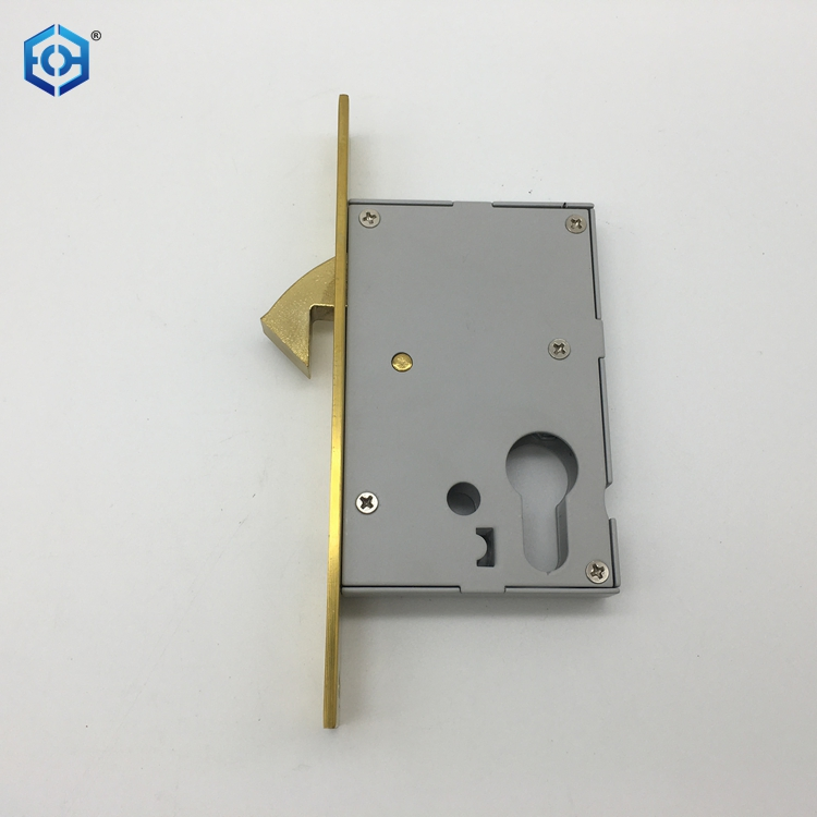 Golden Stainless Steel Mortise Hook Lock Suitable for Sliding Door