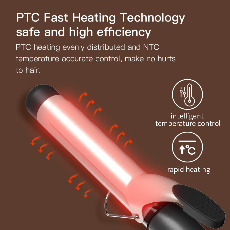 PTC Heat Element Ceramic Hair Styler Curling Iron Hair Straightener