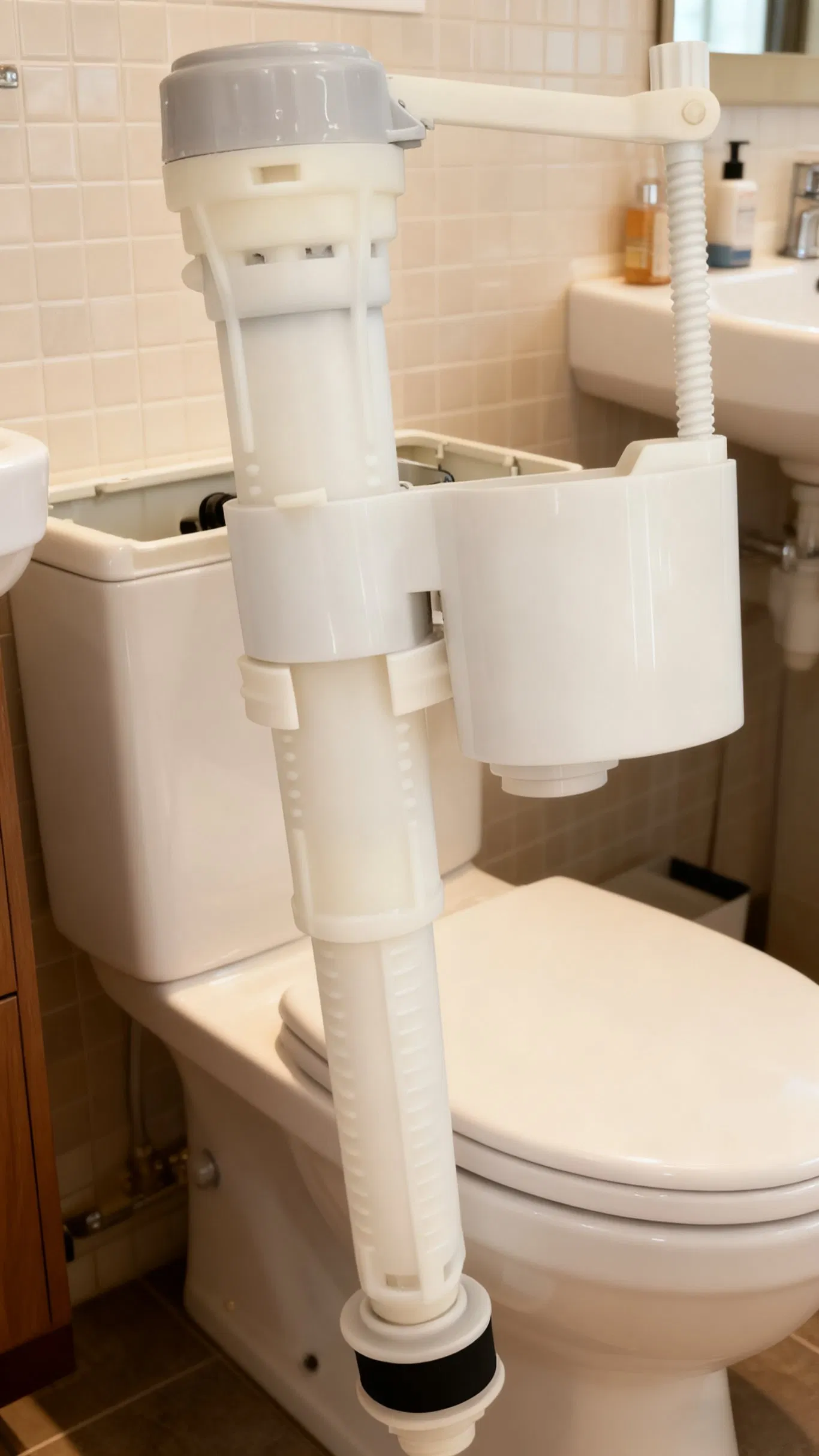 Water Saving Wc Cistern Valve with Push Buttons with 5-Year Warranty