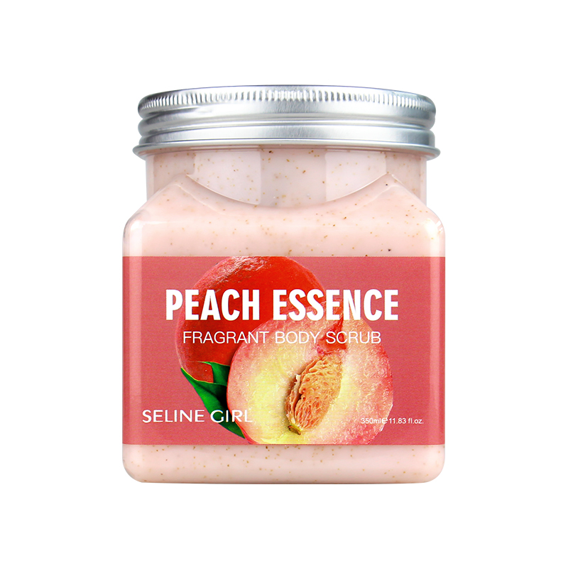 Seline Girl 350ml Peach Natural Organic Exfoliating Body Scrub