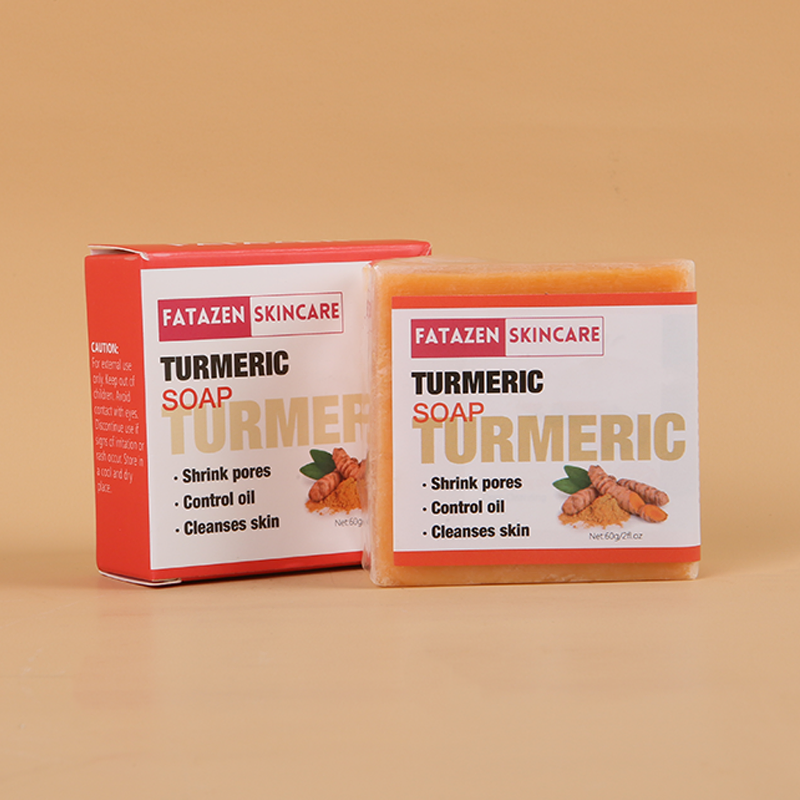 White Skin Care Products Whitening Turmeric Soap Bar OEM ODM Face Soap Natural Plant Anti Acne Handmade Bath Soap
