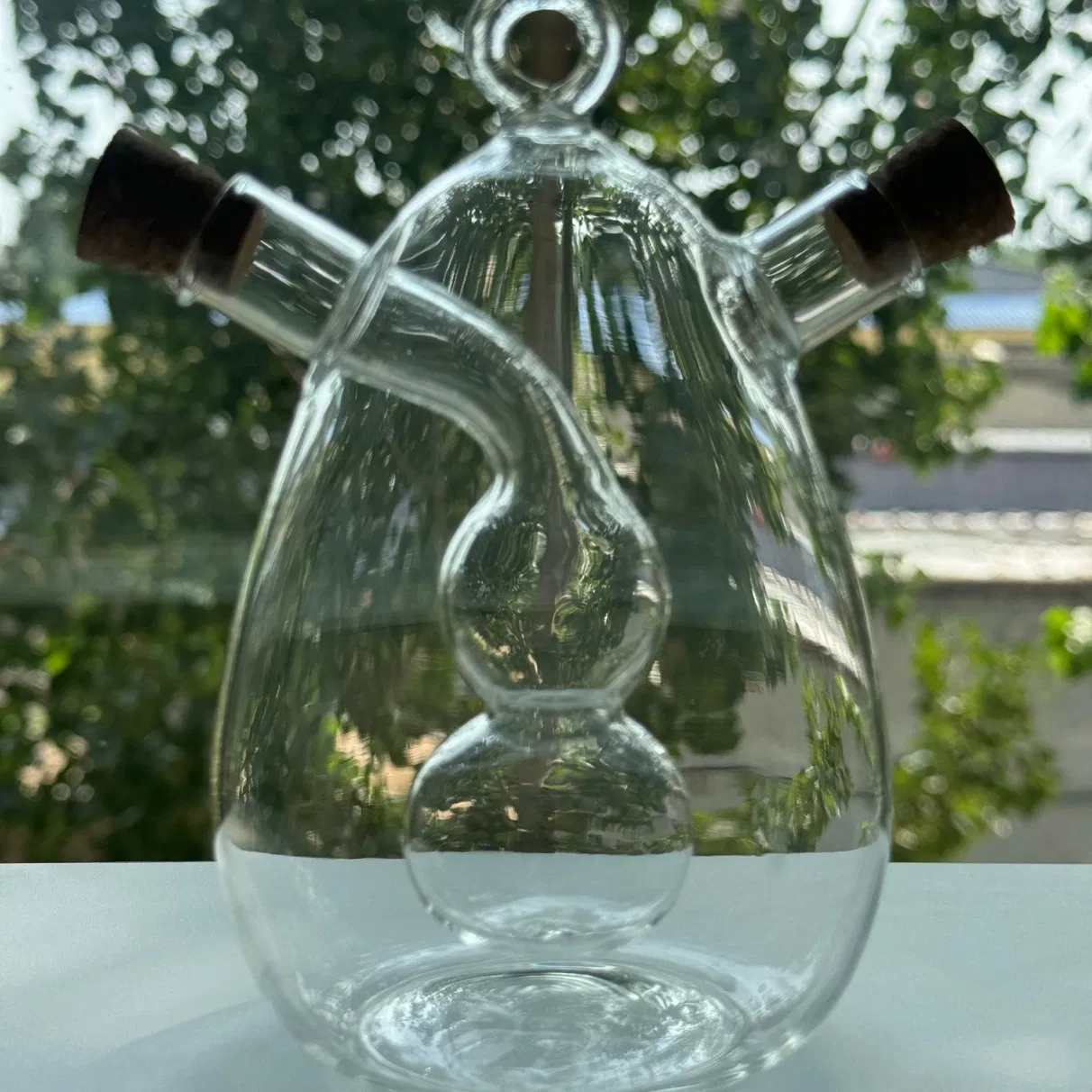 Premium Glass Oil and Vinegar Bottle Set Osv-007 Newauto