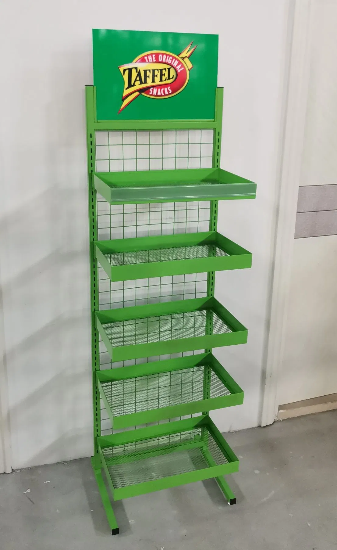 Adjust Shelves Metal Display Stand for Potato Chips and Snacks