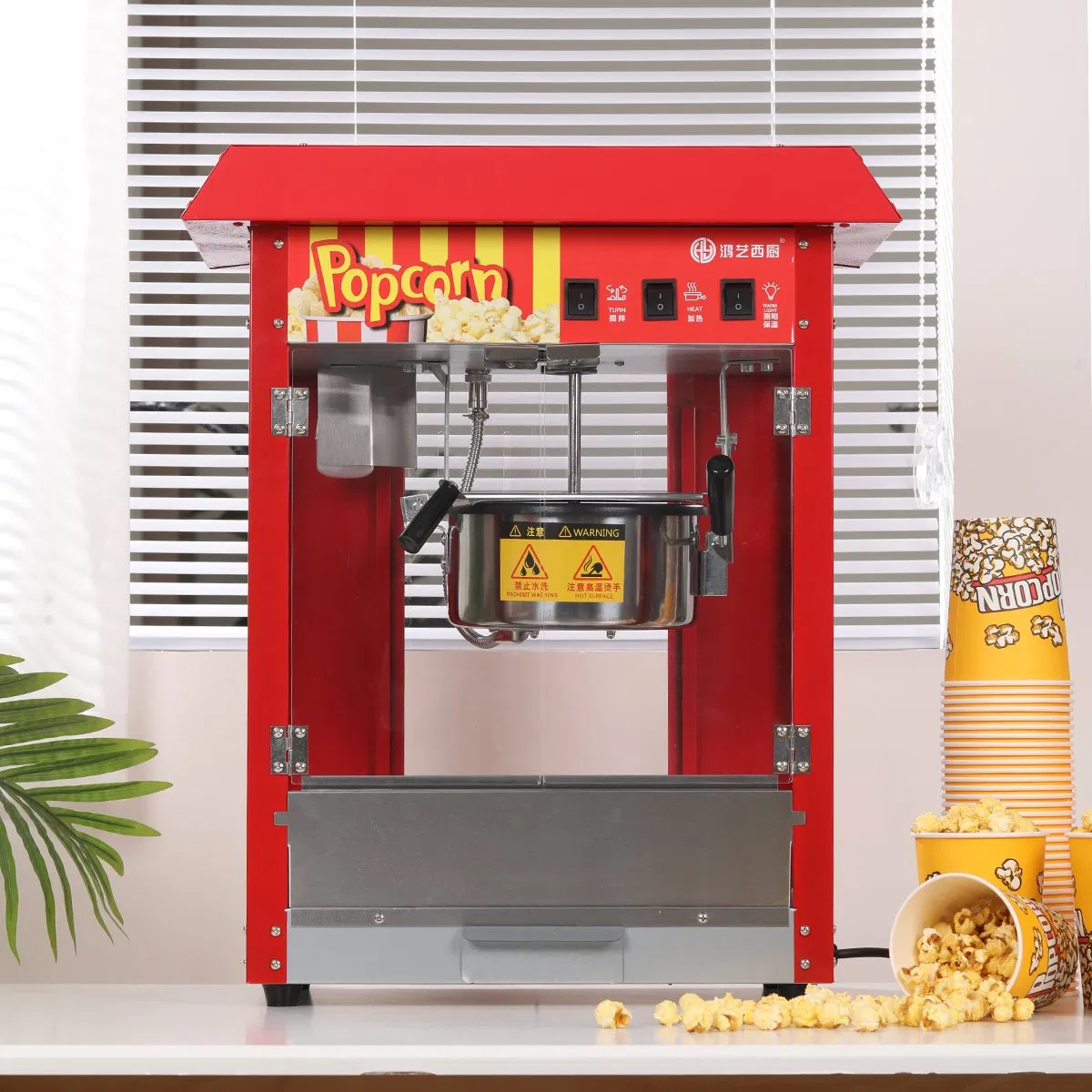 Semi-Automatic Popcorn Making Machine for Casual Food Factories