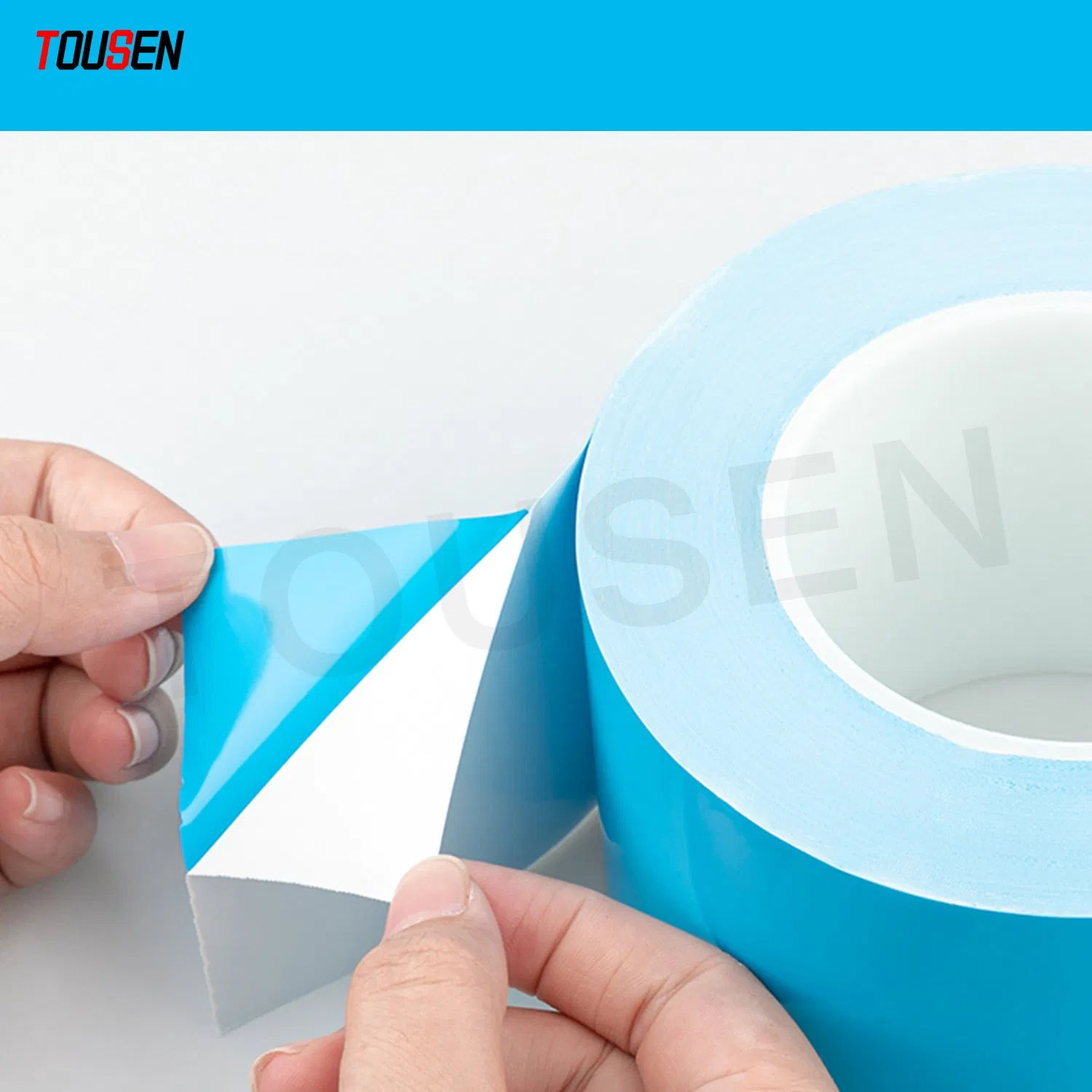 Die Cutting Blue Film White Thermally Conductive Double Side Tape for Computer