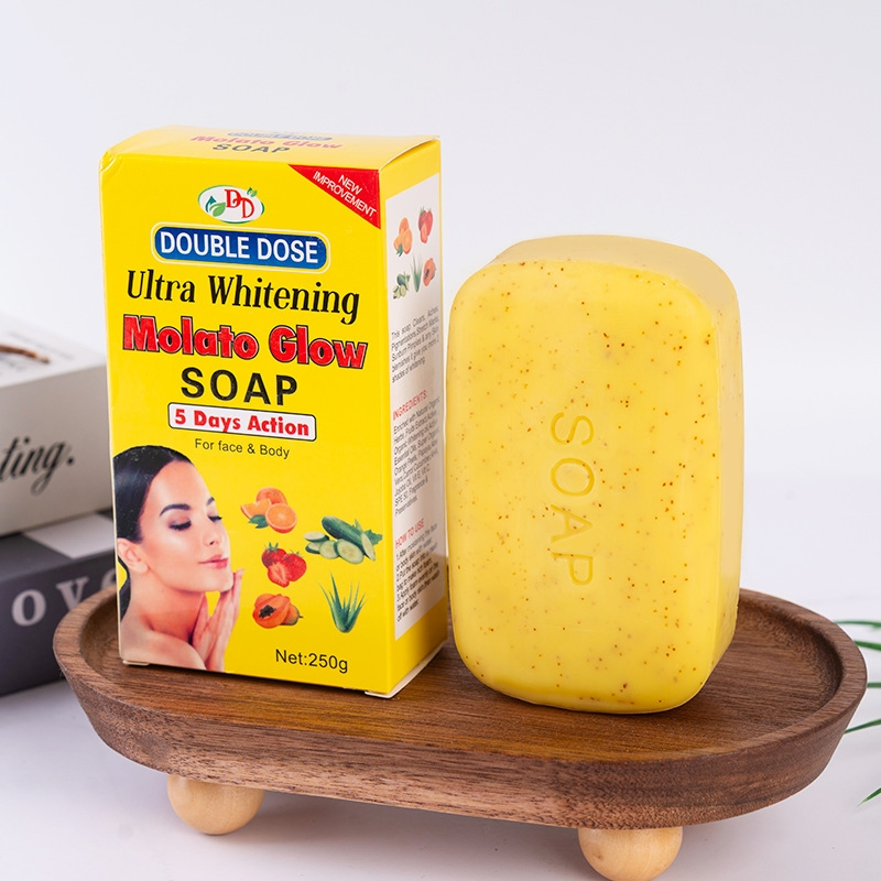 Double Dose Ultra Whitening Molato Glow Bath Soap Custom OEM Wholesale