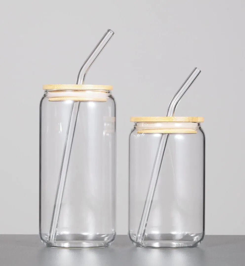 China Customized 350ml/500ml Glass Cup Glass Mug for Beverage and Cola