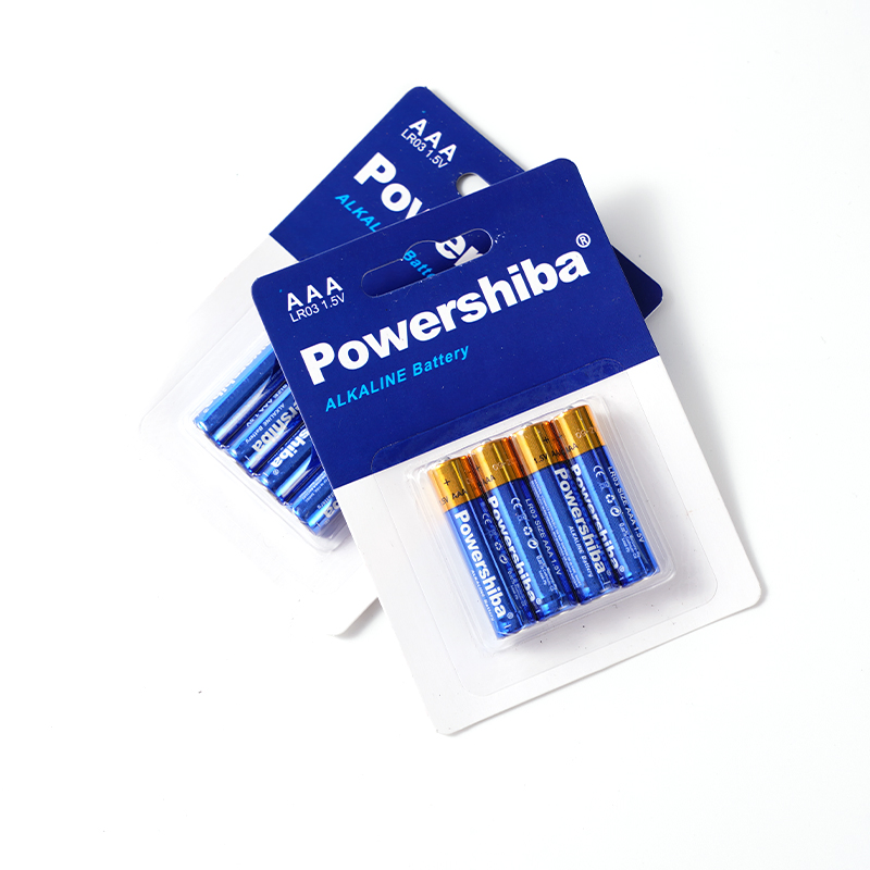 Non-Rechargeable Dry Cell Battery 1.5V AAA Am4 Lr03 No. 7 Alkaline Battery for Electric Cars, Toys, Camera