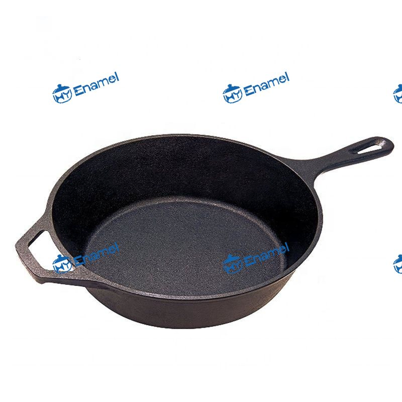 Чугунный казан для молока и тушения с крышкой