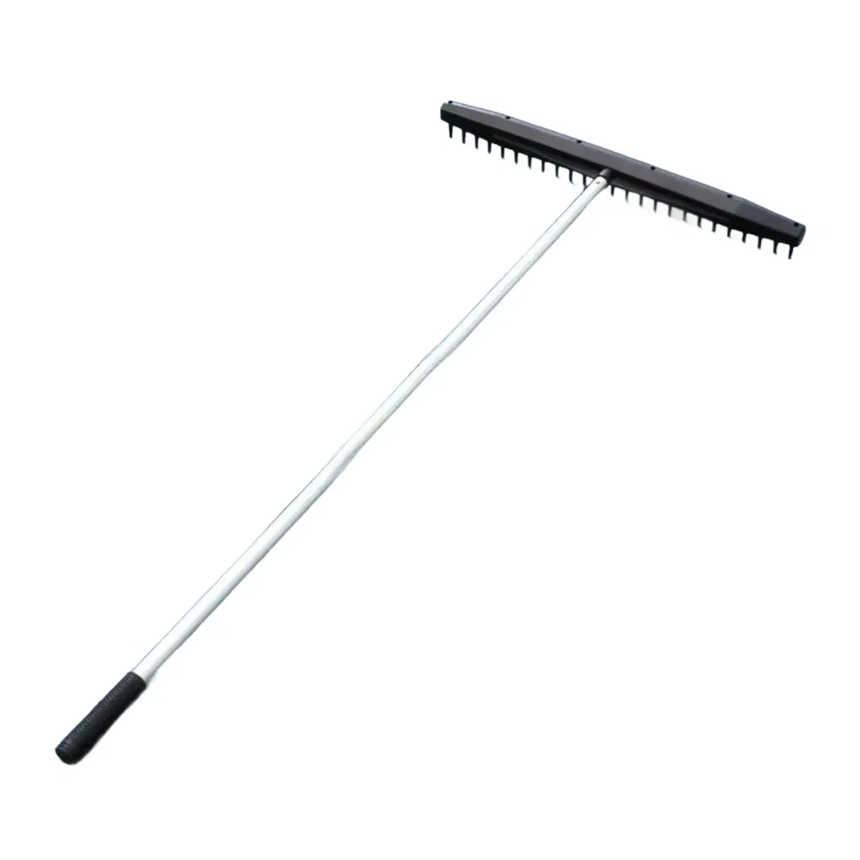 Ergonomic Golf Course Sand Rake with Aluminum Handle for Bunker Maintenance
