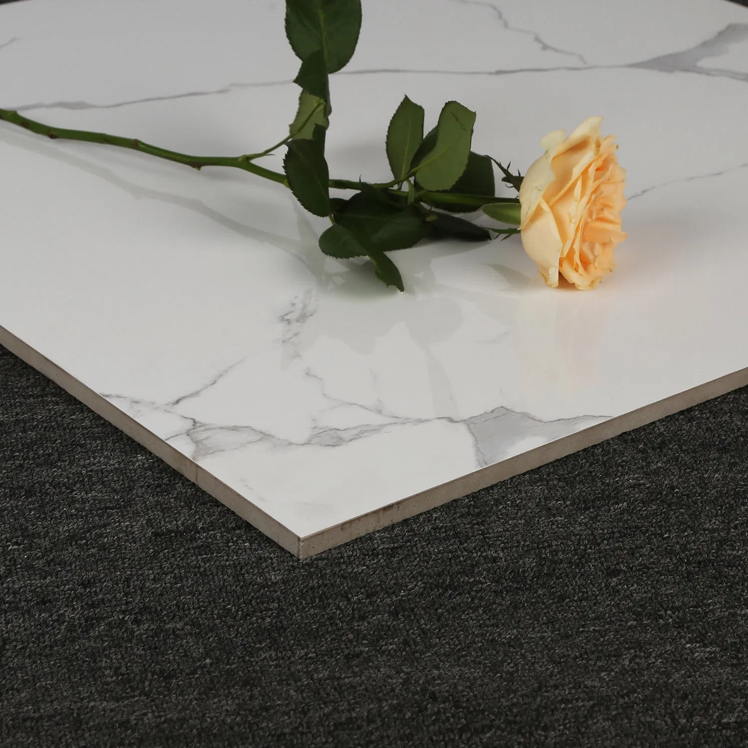 Foshan Grand Easy to Clean Realistic Marble Design Glazed Floor Tile