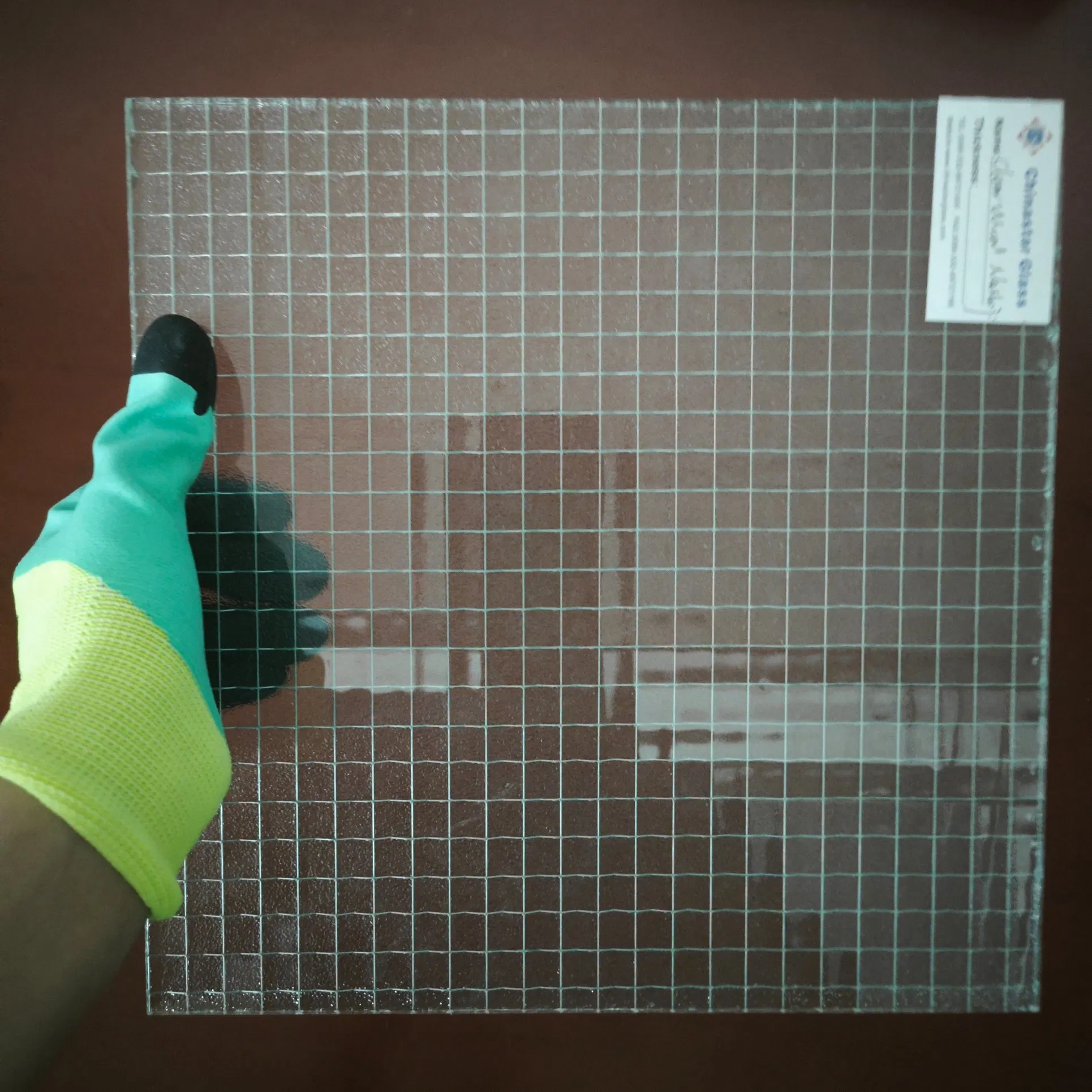 6mm Tinted/Colored/Clear Anti-Fire/Fire Rated/Safety/Fireproof Wired Patterned Glass for Building/Indoor Partitions/Bathroom Doors/Windows