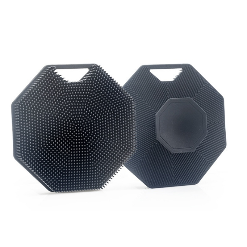 Hexagon Shape Facial Cleansing Brush Silicone Face Wash Bath Brush Removes Silicone Face Scrubber