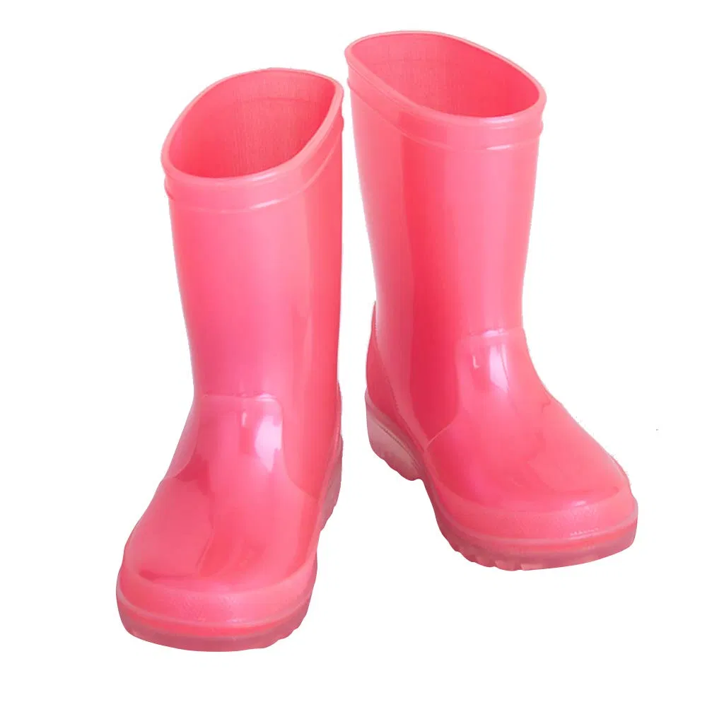 Children′ S PVC Waterproof Boot Rain Shoe Rain Boots for Kids Children with Low Heeled