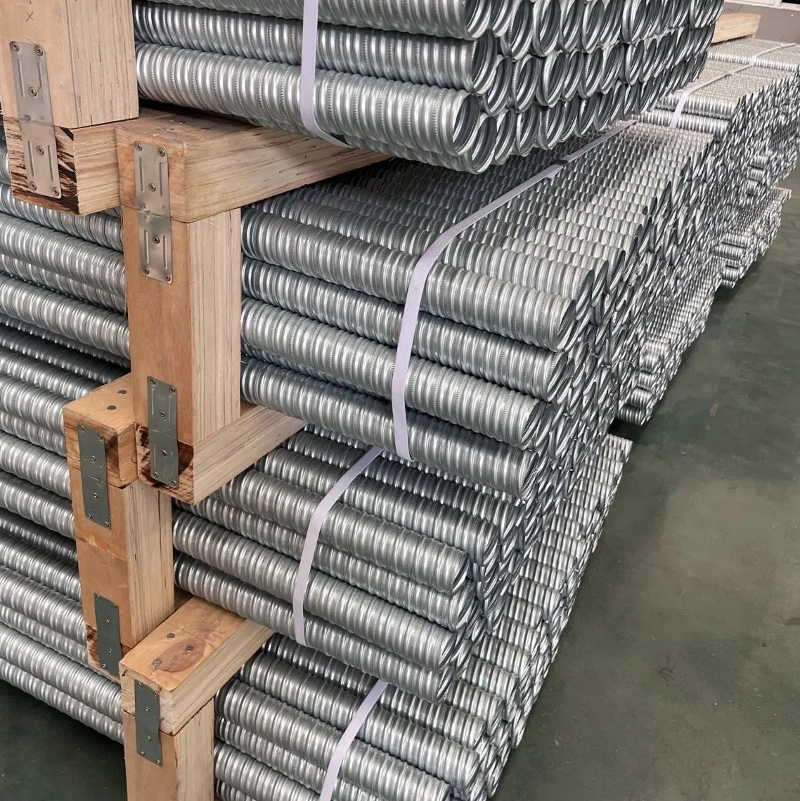 Post Tension Round Metal Material Galvanized Corrugated Duct