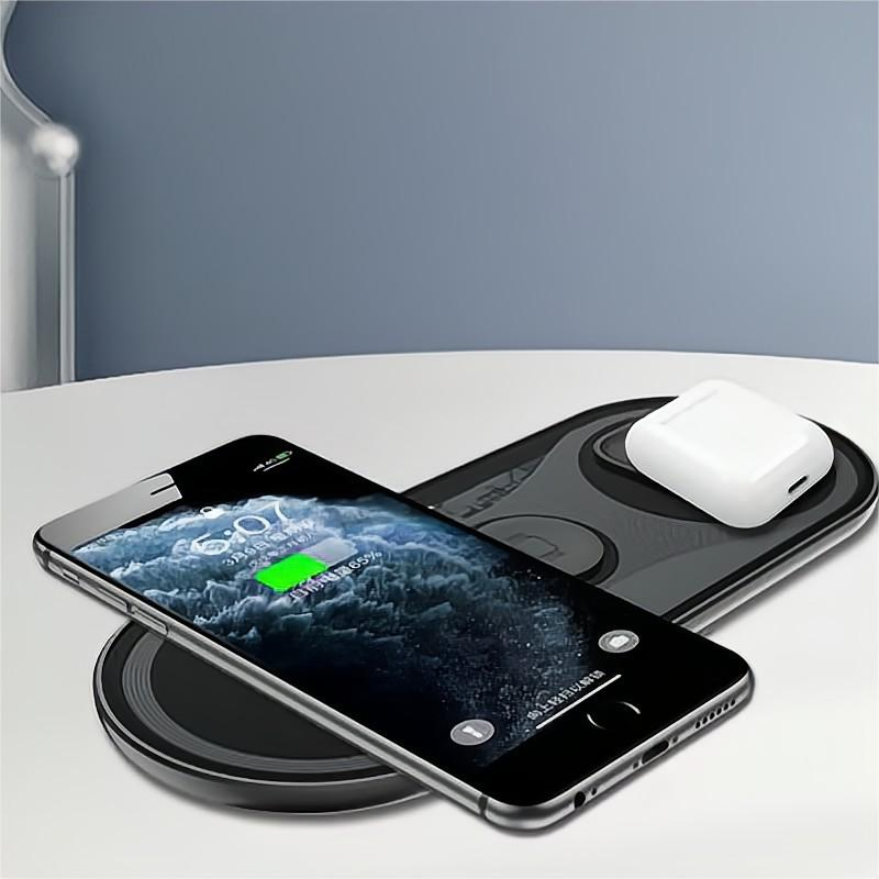 Foreign Trade Hot Universal Multi-Function 15W Fast Charging 3-in-1 Wireless Charging Station Charger, Suitable for iPhone and Samsung