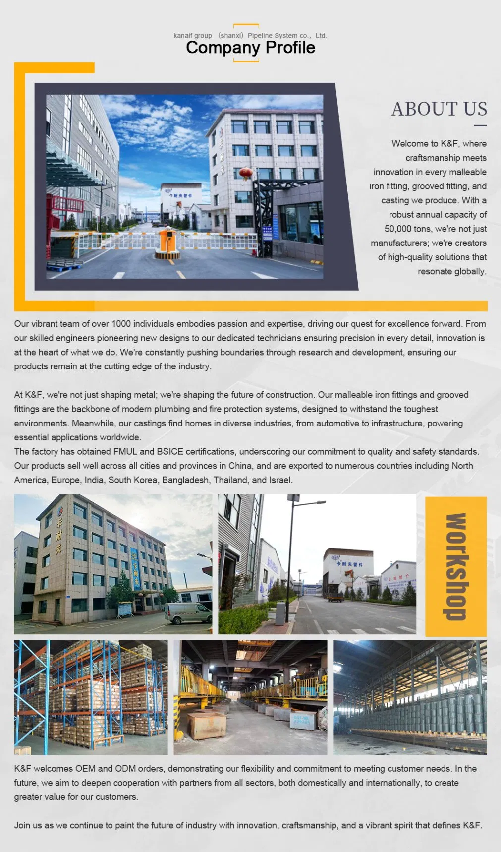 Kanaifu Water System Galvanized Malleable Iron Pipe Fitting Union with Screw