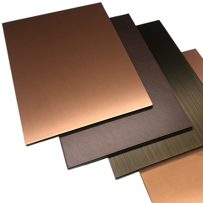 ACP Brushed Copper Boards Aluminum Composite Panels