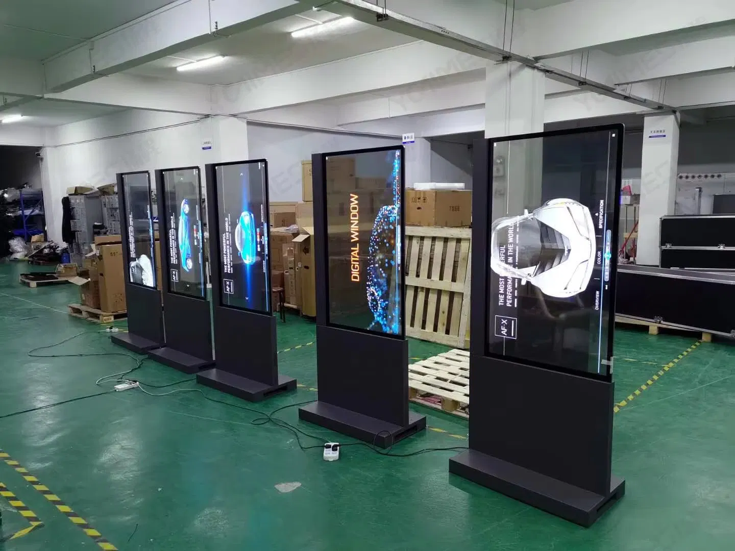 55'' Смарт OLED монитор прозрачный интерактивный для музеев