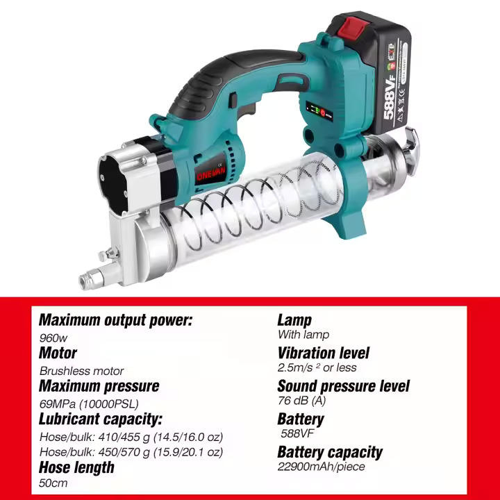 Электрическая маслёнка Mmy GG01, 10000psi, 1000cc