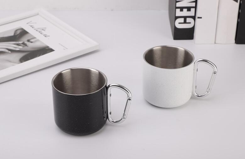 Термокружка из нержавеющей стали 12 oz с карабином