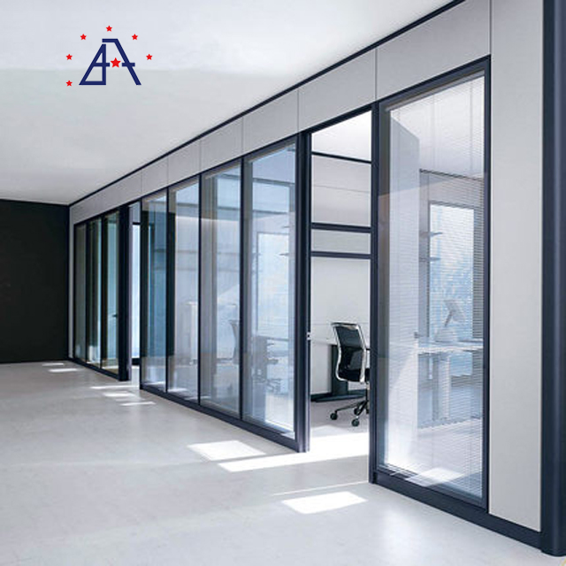 Movable Office Toughened Glass Separation Wall Partitions Cost