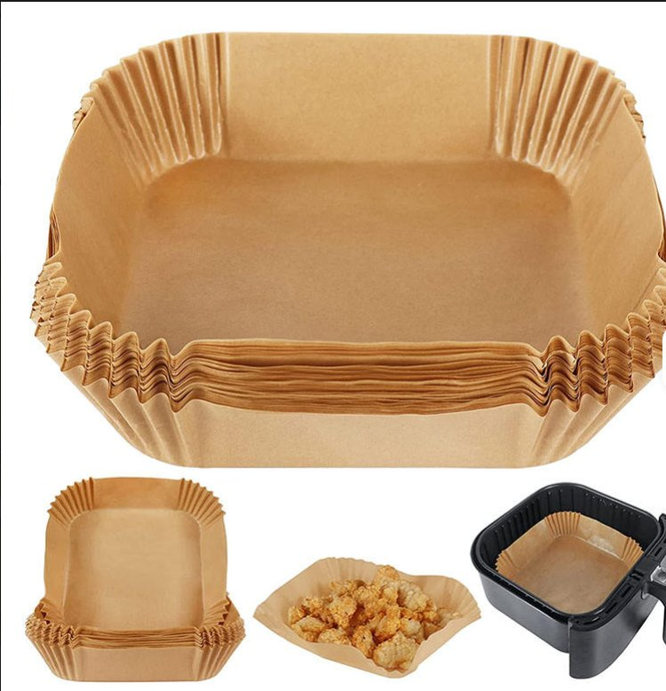 Factory Wholesale Direct Selling Disposable Unbreakable 7.9in/20cm Wood Pulp Self-Bakery Air Fryer Parchment Paper