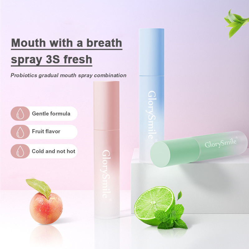 Hot Selling Mint Flavor Portable Oral Refreshing Mouth Spray Peach Scent Mouth Oral Spray Remove Bad Breath