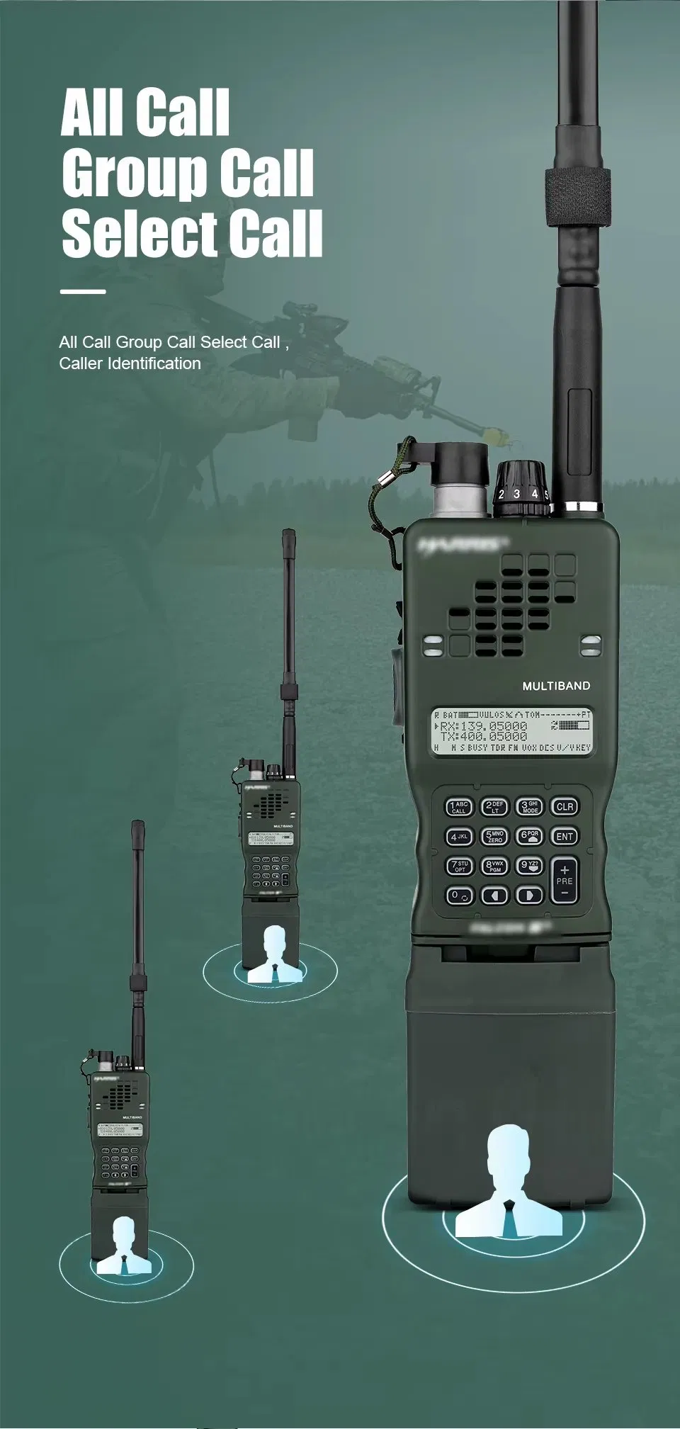 Радиостанция PRC-152 Dual Band тактическая