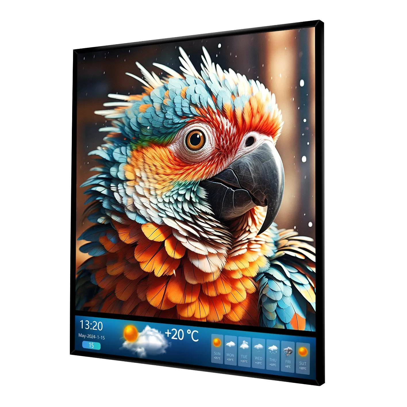 Square 29.5 Inch 4K Nft Arts Digital Photo Frame for Home Decoration with Android and WiFi Function