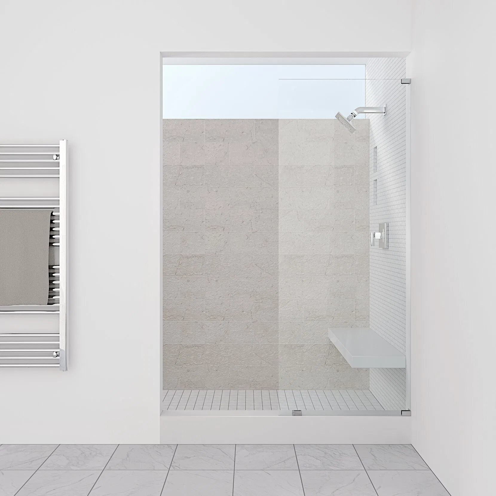 6mm Toughened / Tempered Warehouse Frameless Fixed Panel Glass