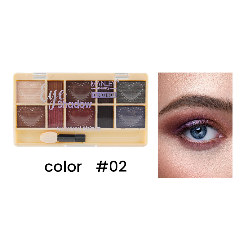 Seline Girl 10 Colors Matte Versatile Look Eye Shadow Palette