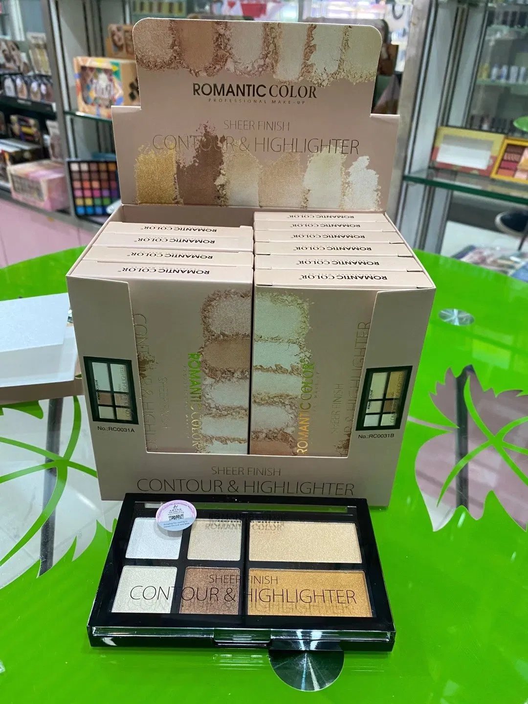Custom Private Label 5 Colors Shading Powder Palette Makeup 3D Face Makeup Highlighter Powder Have Stock