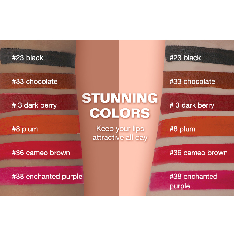 Cosmetics Vendor Hot Sale Fashion 6 Colors Bulk Custom Logo Matte Lip Gloss