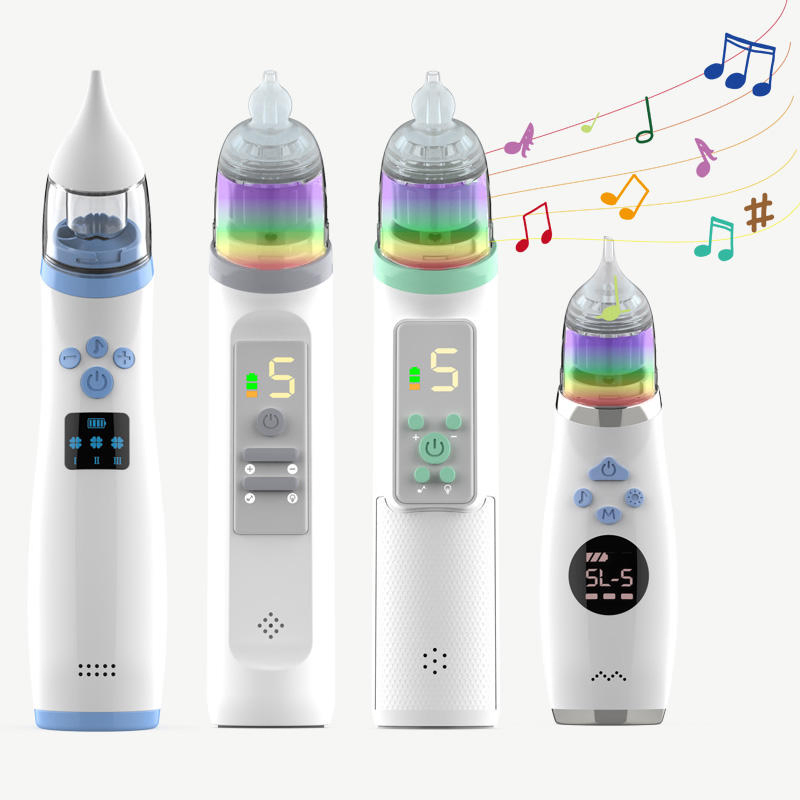 Electric Baby Nasal Aspirator Waterproof Baby Nose Sucker with BPA-Free Tips Rechargeable High Efficient Suction Nose Cleaner