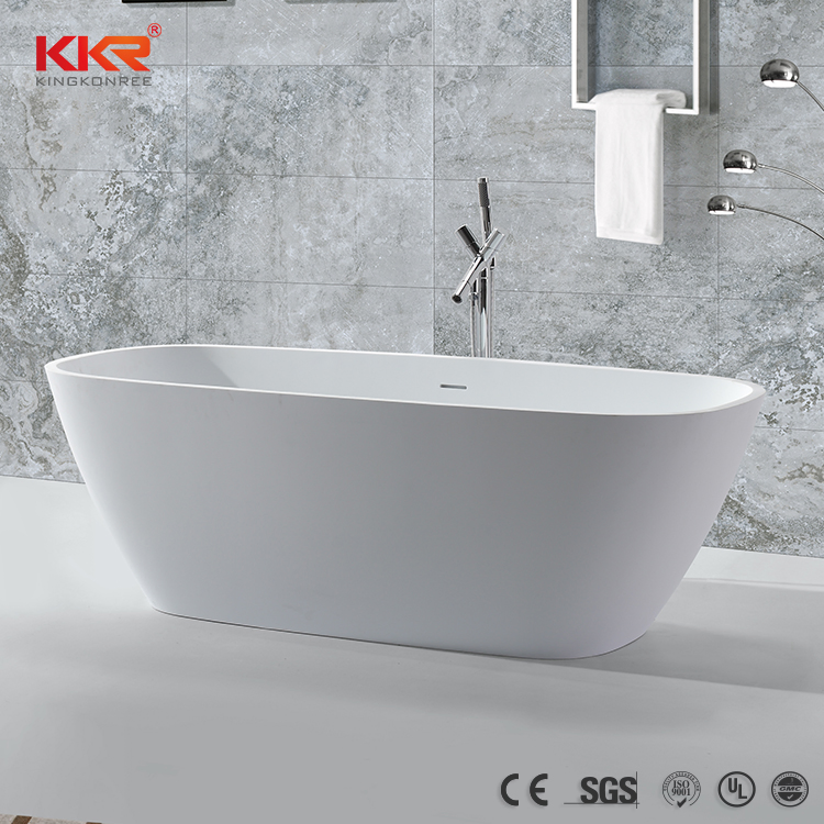 Угловая ванна из искусственного камня с гидромассажем