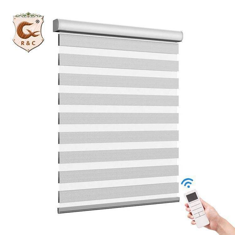 Manufacturers Smart Window Blackout Electric Zebra Roller Blinds
