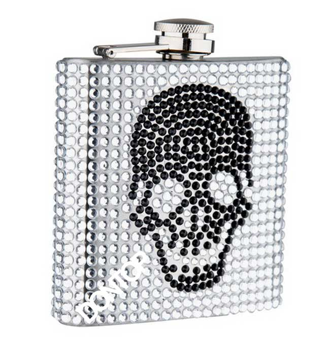 Cool Hip Flask with Rhinestone