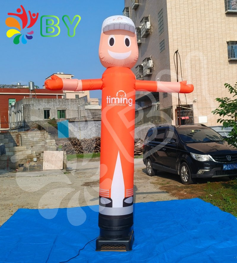 Custom Design Logo Advertising Inflatable Wave Man Air Sky Dancer with Blower Fan Accessories