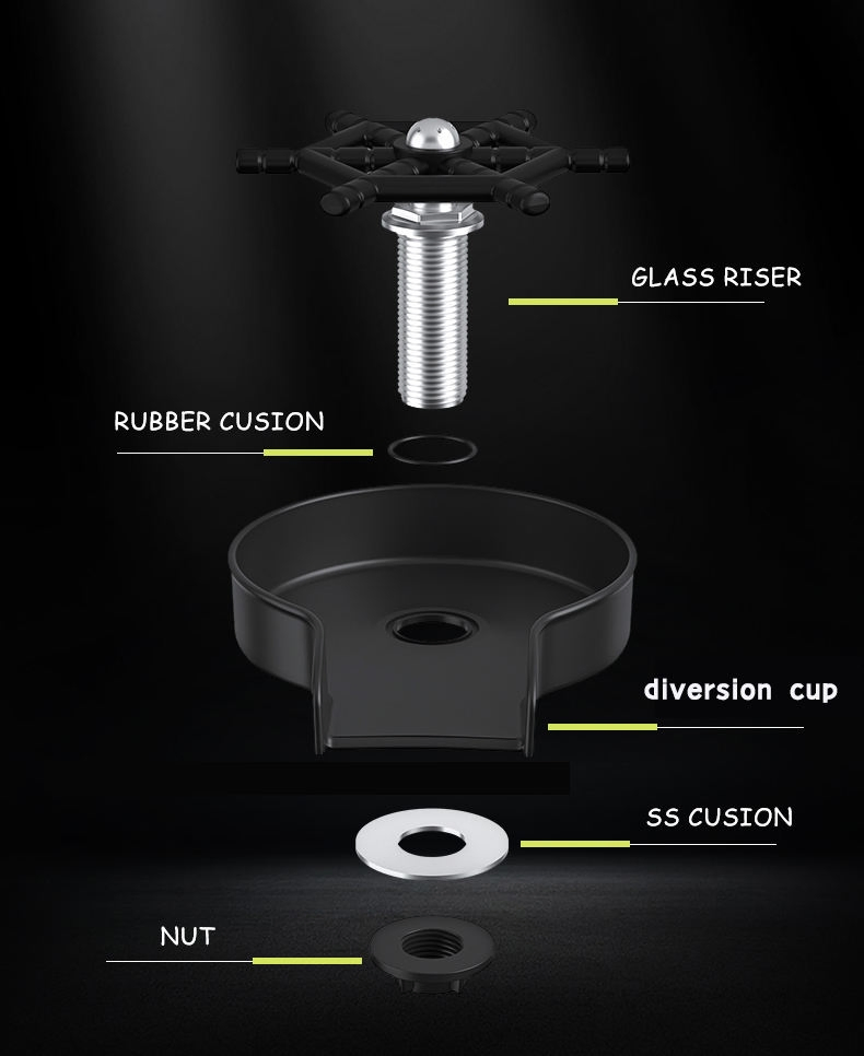 Commercial Plastic Bar Accessories Kitchen Sink Cup Washer for Bars & Restaurants