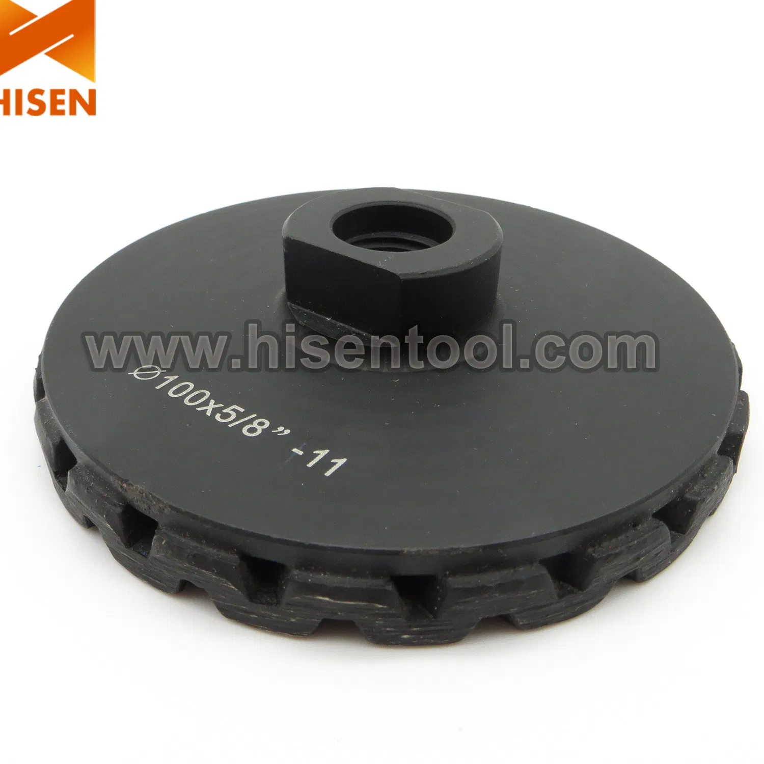 Алмазная чашечная фреза 100 мм Turbo с резьбой 5/8-11